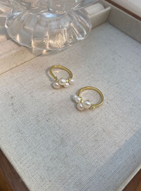 STINA淡水珍珠戒指女时尚轻奢高