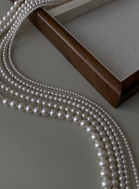 STINA施家正圆无暇强光项链百搭