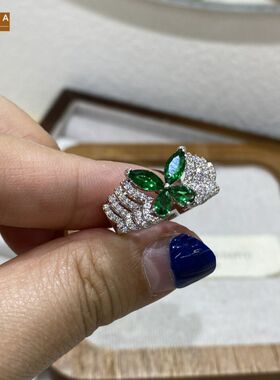 STINA新款轻奢仙气戒指镶嵌马眼