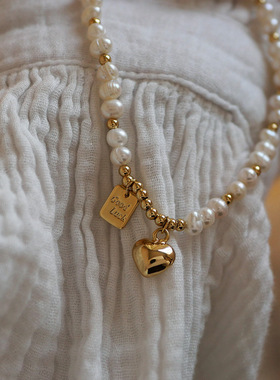 STINA新款巴洛克珍珠项链女款轻