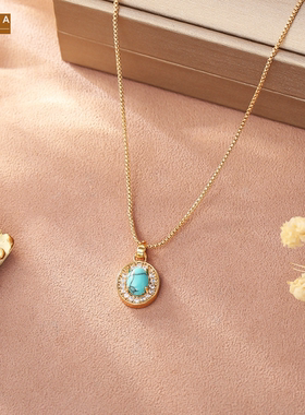 STINA爆款石锆石锁骨链高级感复