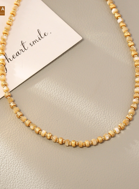 STINA轻奢高级感贝壳串珠项链20