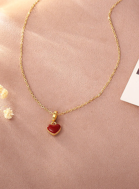 STINA新款双面葫芦滴油贝母项链