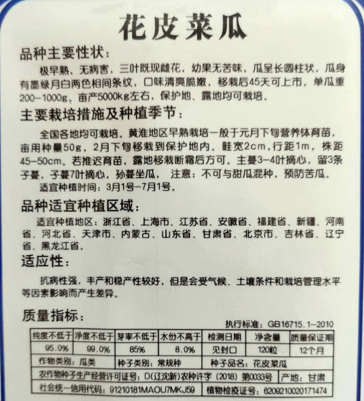 花皮脆瓜种子梢瓜种籽一窝蜂菜瓜早熟不苦水瓜四季庭院阳台高产-图2