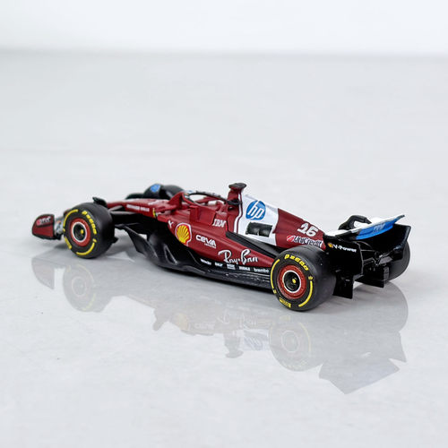 1:64比美高法拉利SF25车模F1勒克莱尔#16合金赛车收藏礼物摆件 - 图2