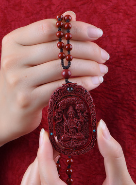 朱砂本命佛吊坠男女项链