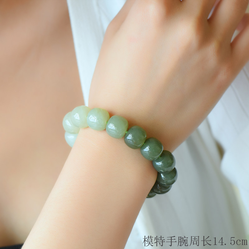 和田玉手串新疆珠男女和田玉手链 雁唐手链