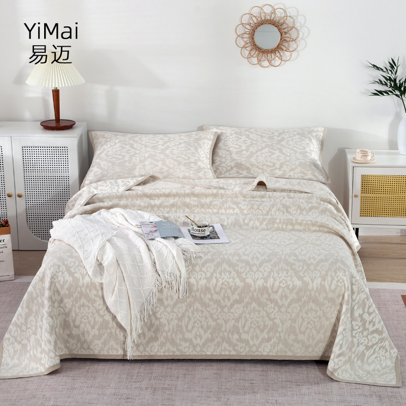 亚麻凉席三件套纯亚麻席湿纺夏季婴儿童粗布床单1.8m床天然家用,淘宝优惠券,粉丝福利购,淘宝优惠卷