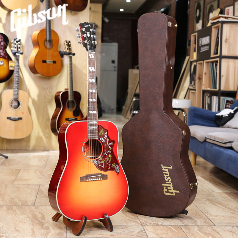 Gibson吉普森J-45蜂鸟HUMMINGBIRD Standard Red Spruce 阿迪限量 - 图1