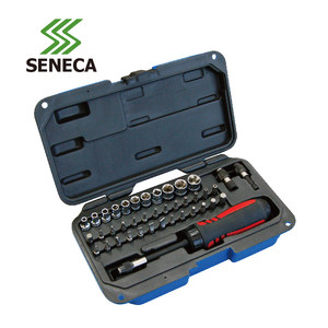 台湾SENECA西尼卡48件多功能螺丝批螺丝刀旋具头拆机工具汽车维修
