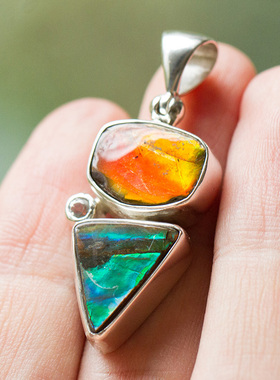 异域风情风加拿大镶嵌礼物斑彩石