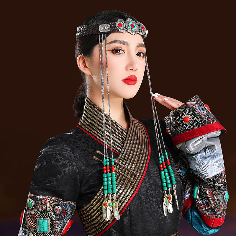 蒙古族银色复古做旧头饰民族风发饰品额头链子流苏高端舞蹈演出,淘宝优惠券,粉丝福利购,淘宝优惠卷