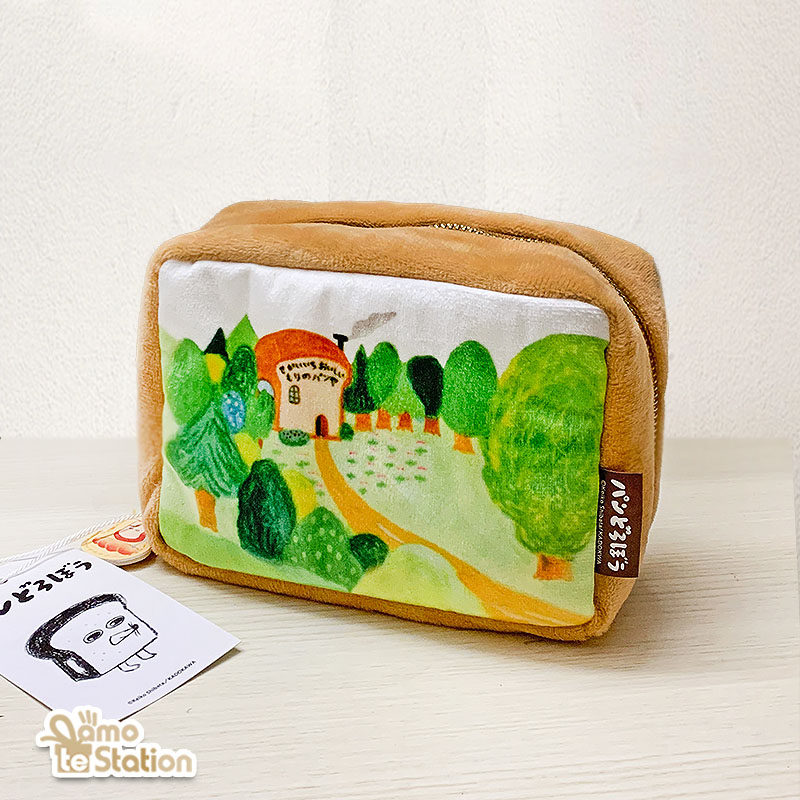 日本人气绘本面包小偷可爱毛绒收纳卡包零钱包帆布收纳袋卡通笔袋,淘宝优惠券,粉丝福利购,淘宝优惠卷
