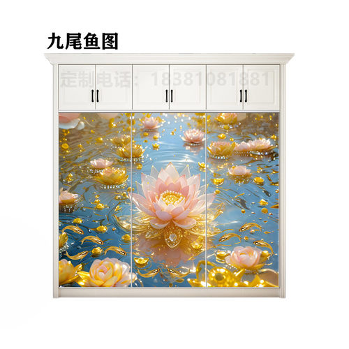 定制衣柜移门钢化玻璃衣橱推拉门定做壁柜滑动门衣帽间柜门隔断门 - 图0