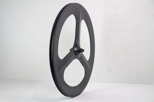 fixed gear碳纤维三刀轮组错位三刀轮碳死飞三刀轮公路开口700C - 图1