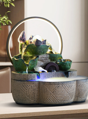 八方来财招财风水轮装饰喷泉造景