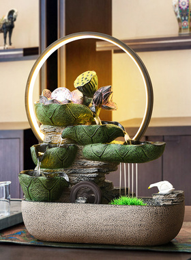 新款轻奢流水摆件循环水招财造景