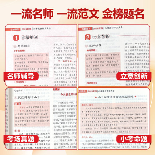2027适用小升初满分作文小考高分作文大全作文素材必考名校获奖押题作文辅导金榜题名小学生四五六年级精选同步优秀作文书大全 - 图1