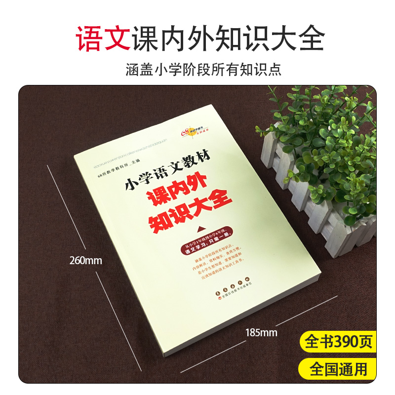 新版小学语文数学教材课内外知识大全小学123456年级语文学习全一册小学教辅书68所名校语文教材一二三四五六小升初总复习工具书-图0