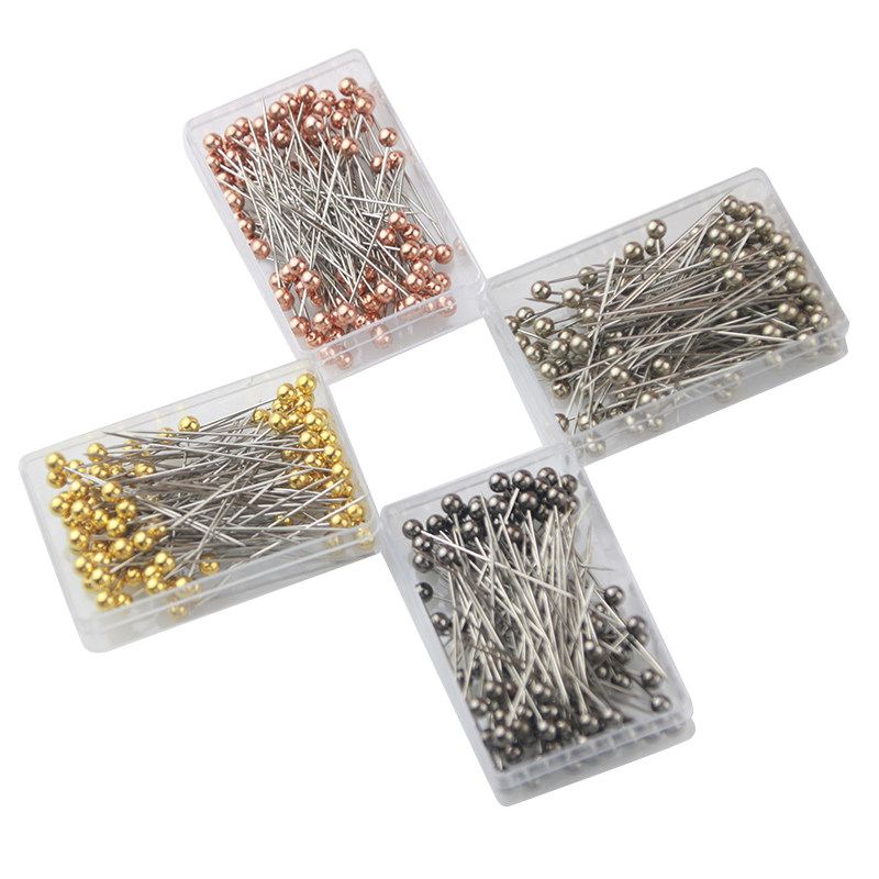 100枚装彩色珠针 珠光 针定位针DIY手工固定针彩色大头针服装辅料,淘宝优惠券,粉丝福利购,淘宝优惠卷