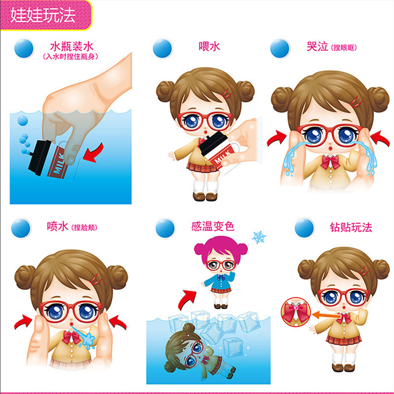 亿奇惊喜猜猜乐娃娃玩具女变色盲盒 知叶玩具娃娃/配件