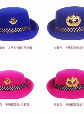空姐帽礼帽演出大檐乐队帽