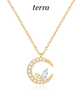 terra月亮项链925纯银ins冷淡风