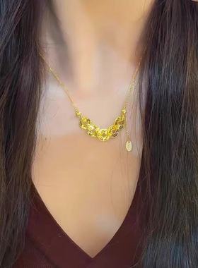 新中式碎冰冰五帝钱币手链女款轻奢小众精致高级感蛇年本命年礼物