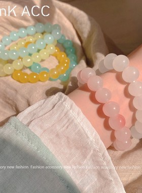 liznk女玻璃日韩手链小众时尚