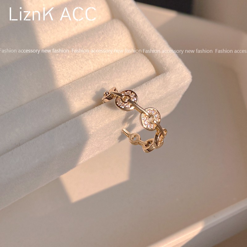 Liznk women's bronze Japanese and Korean rings niche fashion