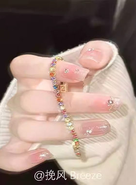 「浪漫甜心」彩色锆石金色复古高级感手链女新款轻奢小众精致手饰