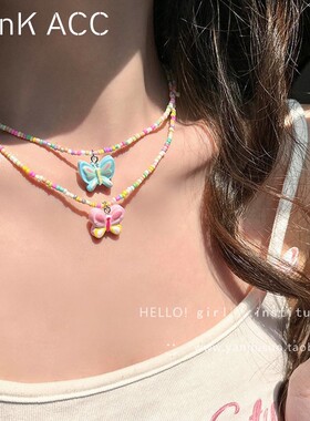 liznk树脂女项链小众时尚