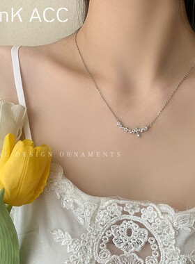 liznk锆石女项链小众时尚