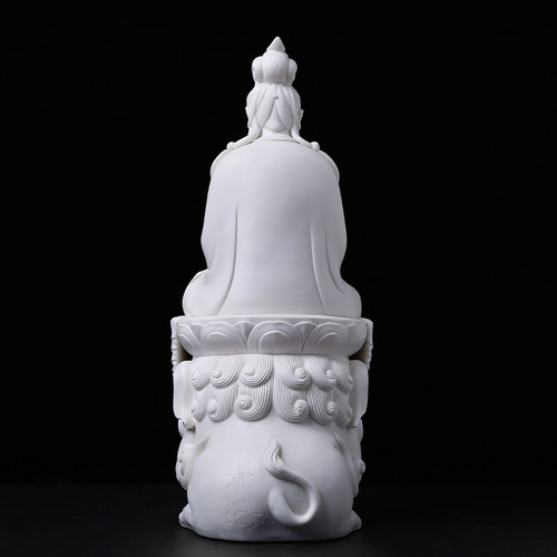 戴玉堂陶瓷四大名山文殊普贤菩萨大师徐才提佛像观音地藏像摆件 - 图2