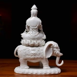 Dai Yutang Ceramics Puxian Bodhisattva Статуя Будды Статуя принадлежит зодиаку, змеи, дракону, Будде охраняет боги Божьего дома