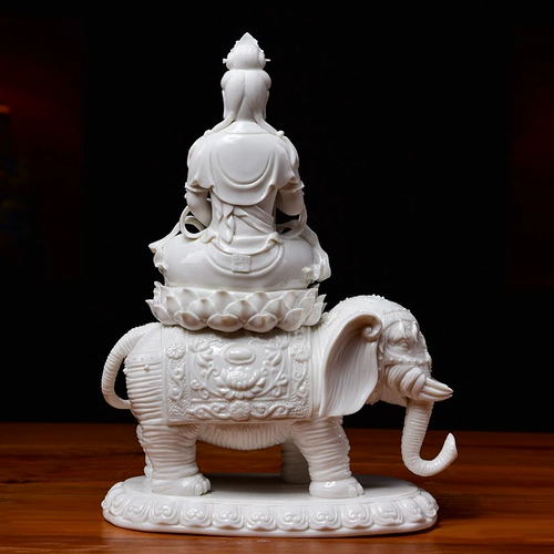Dai Yutang Ceramics Puxian Bodhisattva Статуя Будды Статуя принадлежит зодиаку, змеи, дракону, Будде охраняет боги Божьего дома
