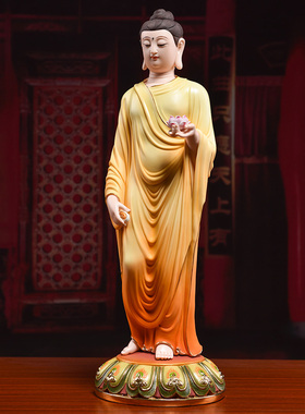 释迦牟尼佛如来佛极彩供奉摆件