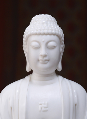 陶瓷三宝佛药师佛家用供奉摆件