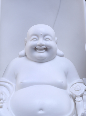 陶瓷大肚笑弥勒佛家用供奉摆件