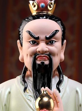 陶瓷蟒家太爷太奶像四大家族神像