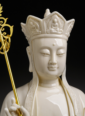 戴玉堂仿古瓷地藏菩萨像娑婆三圣