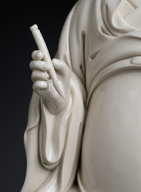 文昌帝君神像家用供奉摆件大师瓷