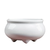 Керамическая маленькая горелка ладана на ладанном палате, ладан, ладан для статуи Будды Гуаньин Будда, поклонение белым фарфоровым аромату, мини -белый печать