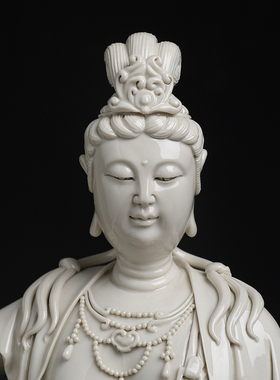 水月观音大师手签收藏送礼摆件