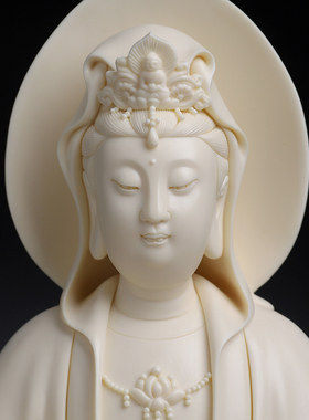 陶瓷观世音菩萨像家用供奉摆件