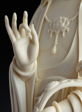 陶瓷站像如意观音菩萨大师林建平