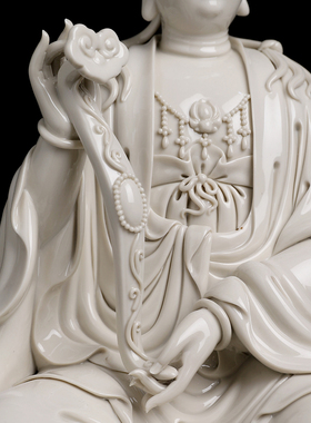 陶瓷文殊菩萨普贤菩萨佛像大师瓷