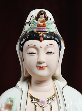 戴玉堂陶瓷12/14/16水莲观音佛像