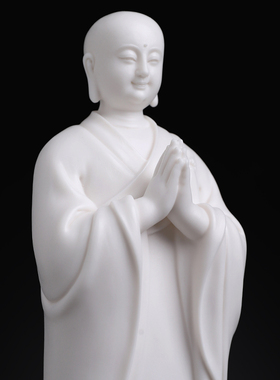 陶瓷阿难迦叶尊者像佛祖弟子摆件