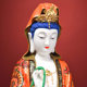 Dai Yutang's extremely colorful ceramics are dedicated to the Guanyin Buddha statue in the South China Sea.